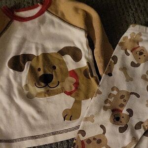 Adorable Dog Print Kids Pajamas